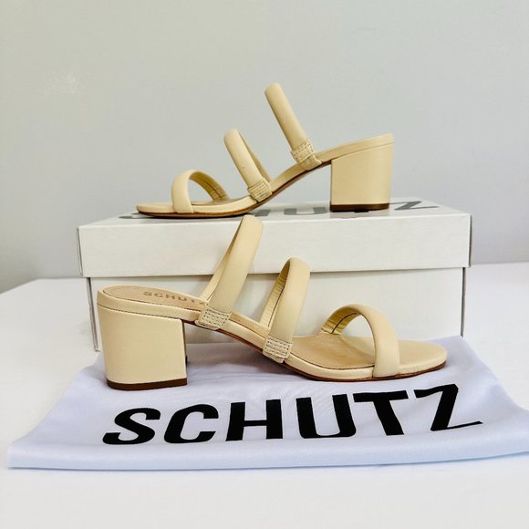 schutz olly block heel
